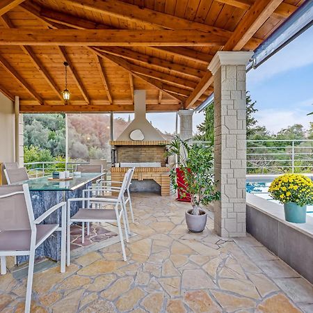 Villa Olivia Corfu - Amazing Sea-View 3 Bedroom Villa With A Pool Gazatika Exterior photo