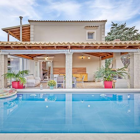 Villa Olivia Corfu - Amazing Sea-View 3 Bedroom Villa With A Pool Gazatika Exterior photo