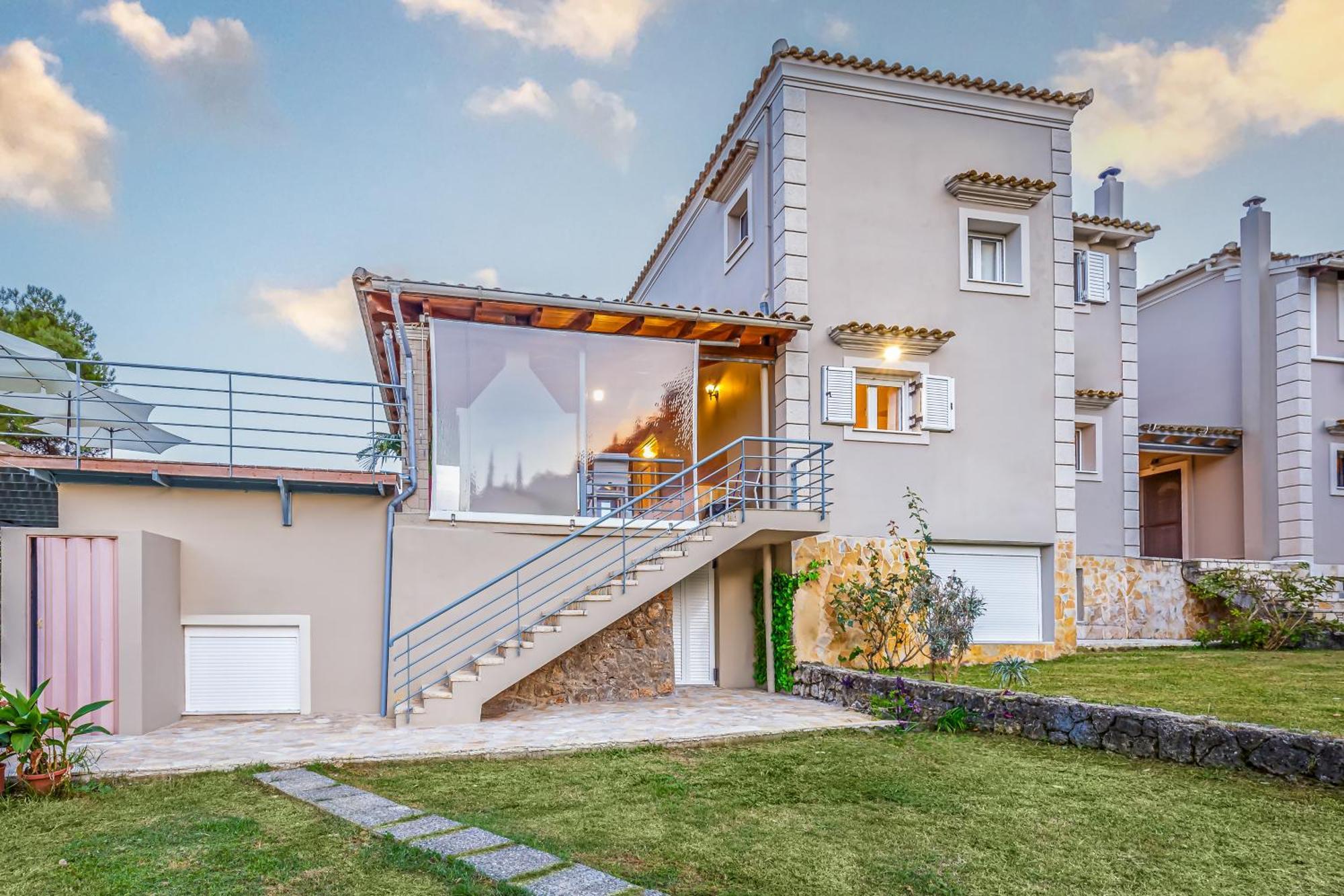 Villa Olivia Corfu - Amazing Sea-View 3 Bedroom Villa With A Pool Gazatika Exterior photo
