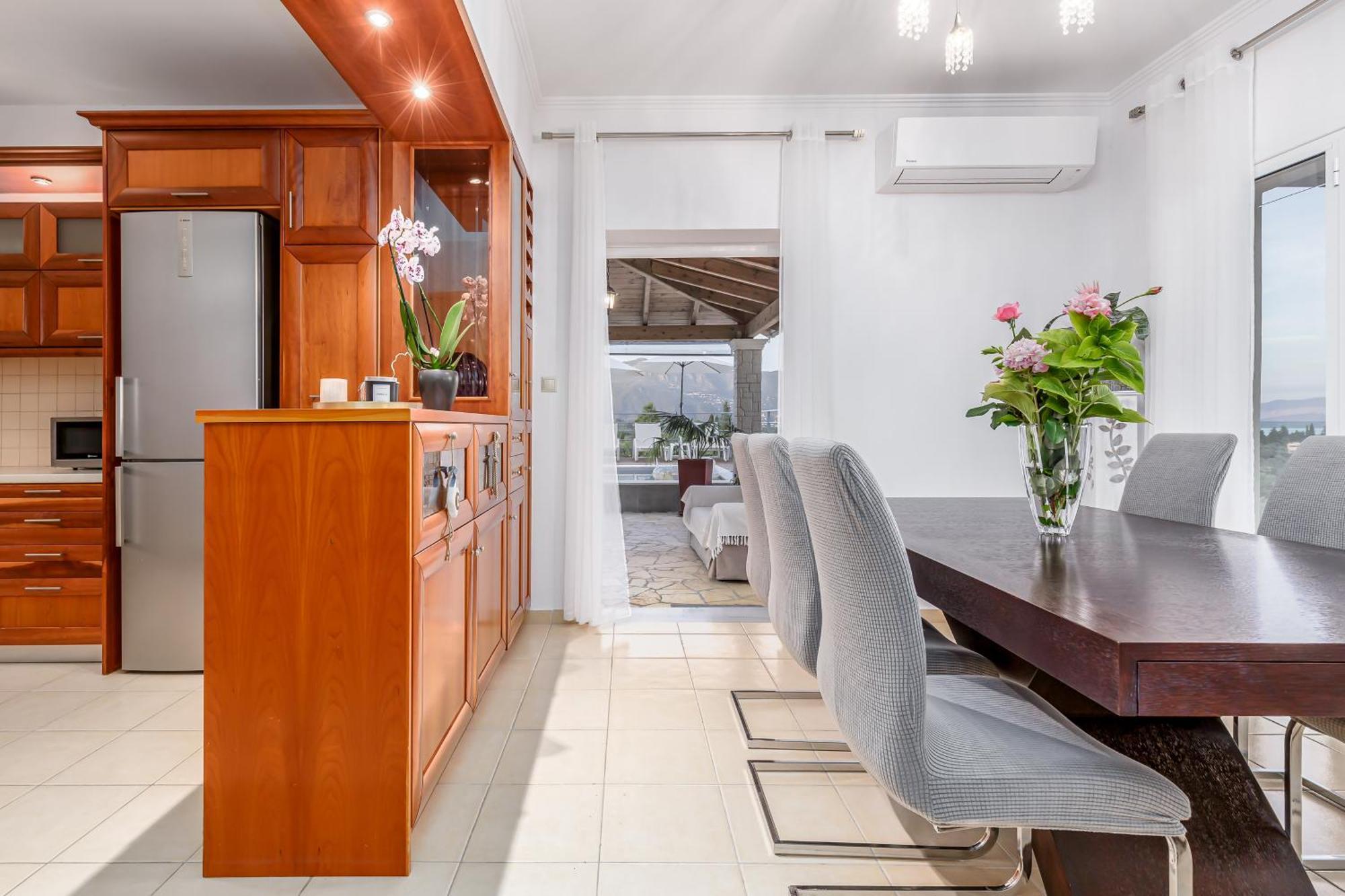 Villa Olivia Corfu - Amazing Sea-View 3 Bedroom Villa With A Pool Gazatika Exterior photo